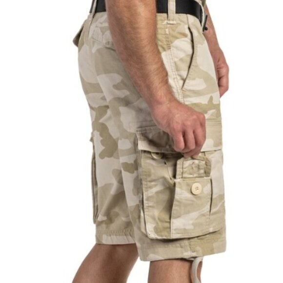 BRANDIT  WEAR - CLASSIC VINTAGE SHORTS - SANDSTORM - SIZE SMALL - Picture 3 of 4